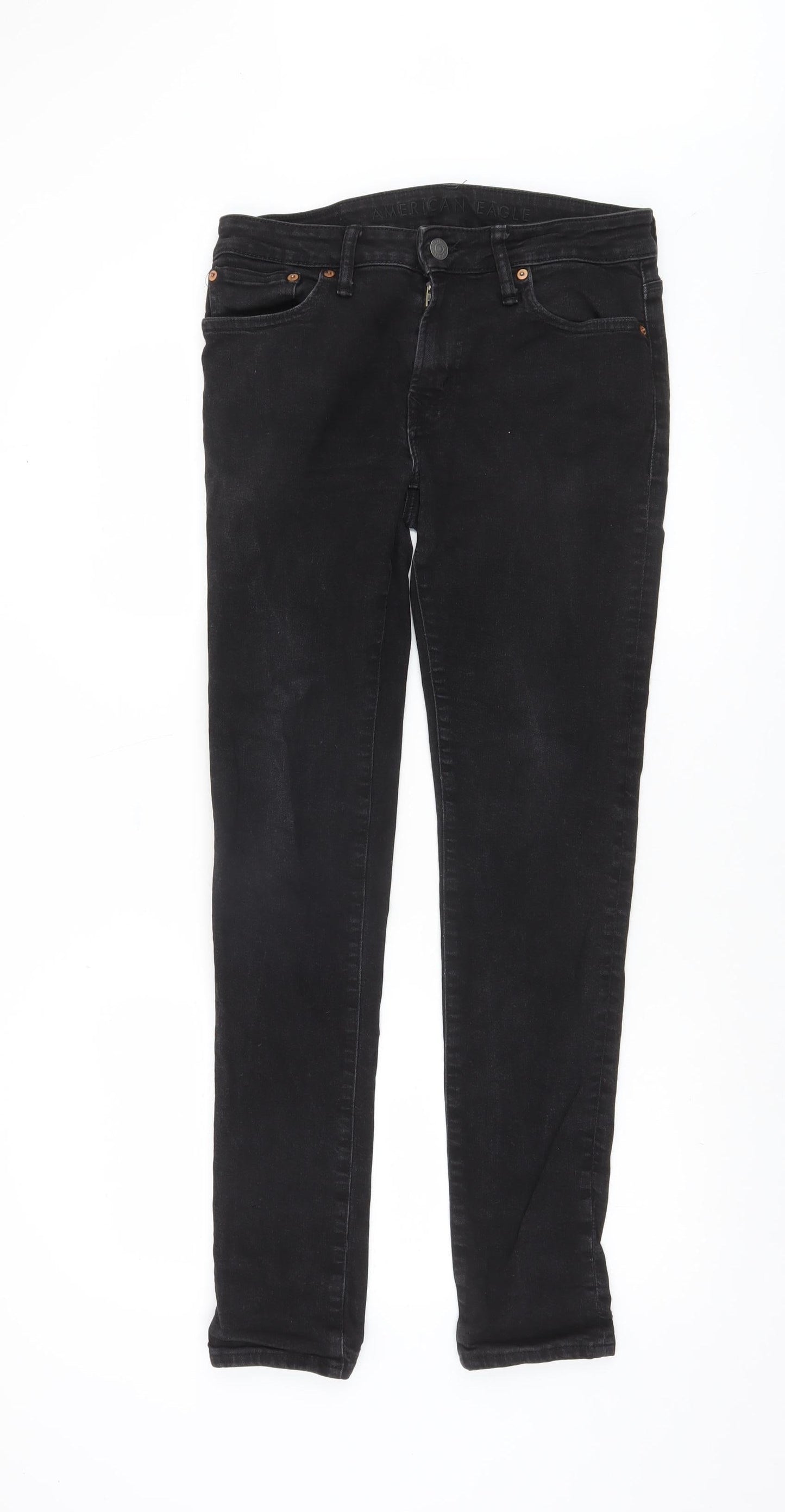 American Eagle Men’s Black Skinny Stretch Jeans 30x32