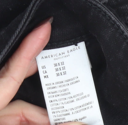 American Eagle Men’s Black Skinny Stretch Jeans 30x32