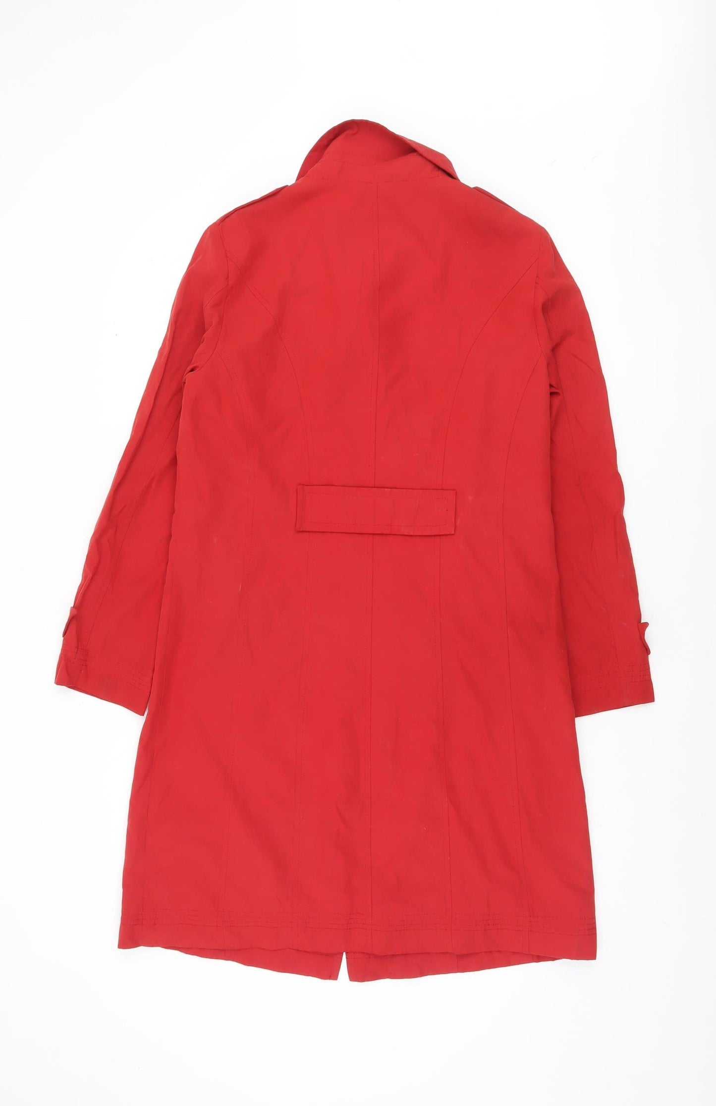 Womens UK Size 10 Marks and Spencer Red Trench Coat
