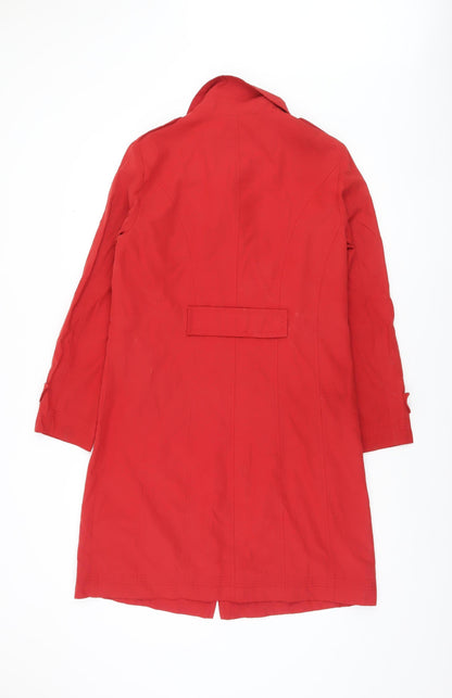 Womens UK Size 10 Marks and Spencer Red Trench Coat