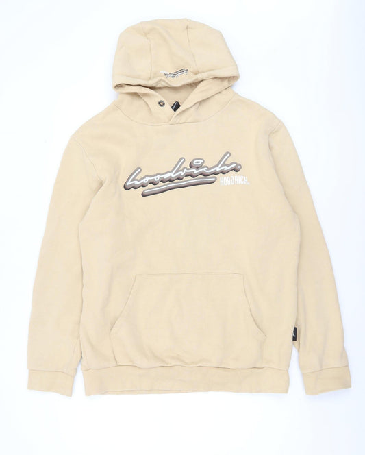 Mens UK Size M Hoodrich Beige Pullover Hoodie