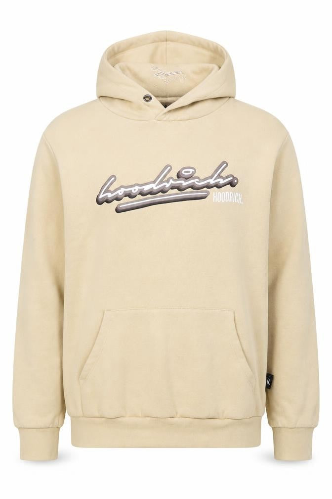 Mens UK Size M Hoodrich Beige Pullover Hoodie