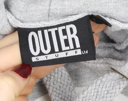 Womens UK Size M Outerstuff Grey Pullover Hoodie