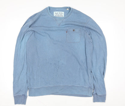 Mens UK Size XL Jack Wills Blue Pullover Sweatshirt