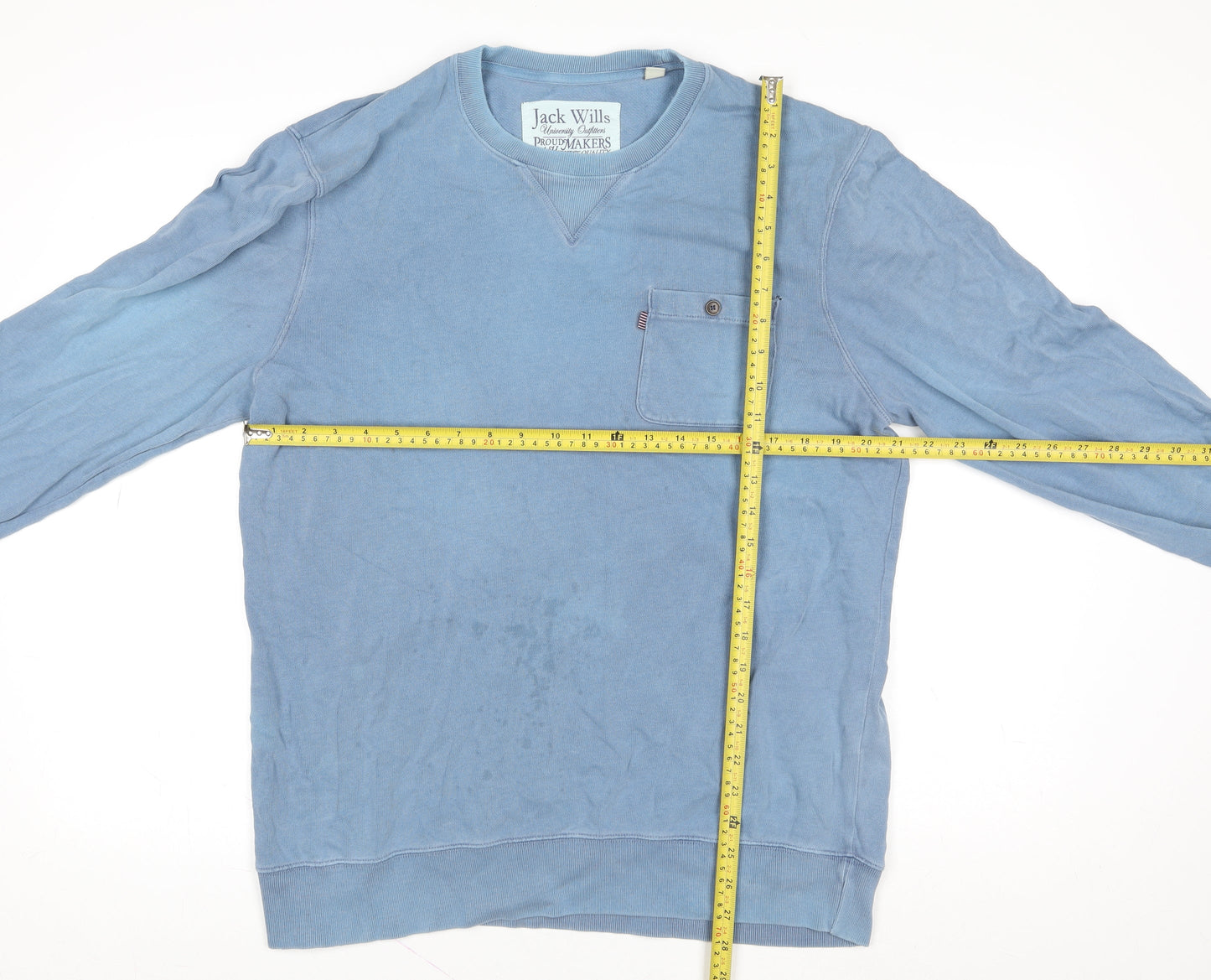 Mens UK Size XL Jack Wills Blue Pullover Sweatshirt