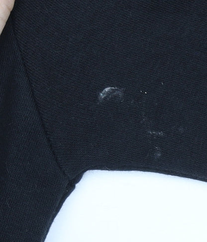 George Girls Black Christmas Reindeer Pullover Sweatshirt 10-11 Years