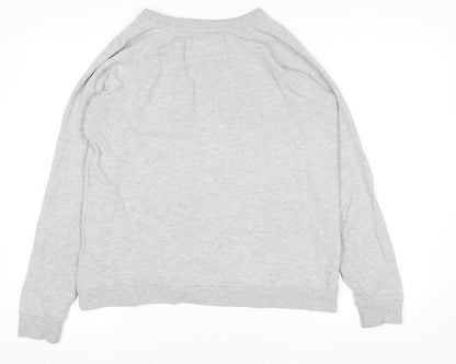 Womens UK Size 10 Fat Face Grey Pullover Sweatshirt