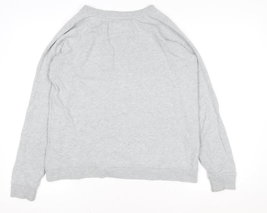 Womens UK Size 10 Fat Face Grey Pullover Sweatshirt