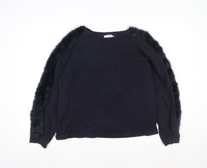 Womens UK Size M Zara Black Pullover Sweatshirt