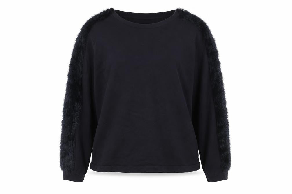 Womens UK Size M Zara Black Pullover Sweatshirt