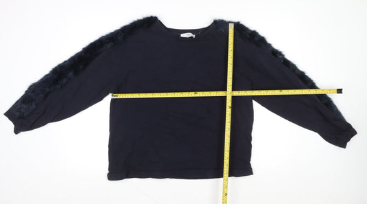 Womens UK Size M Zara Black Pullover Sweatshirt
