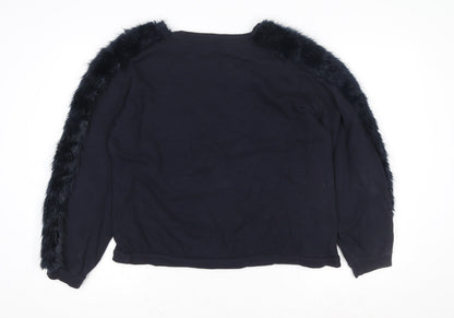 Womens UK Size M Zara Black Pullover Sweatshirt