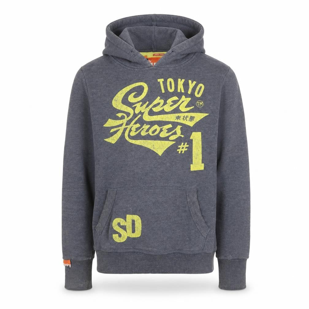 Mens UK Size S Superdry Grey Pullover Hoodie