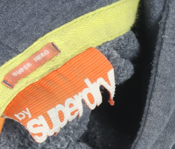 Mens UK Size S Superdry Grey Pullover Hoodie