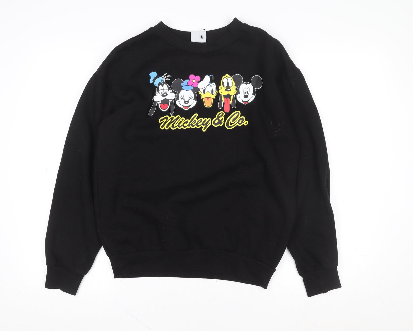 Womens UK Size S Disney Black Pullover Sweatshirt