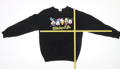 Womens UK Size S Disney Black Pullover Sweatshirt