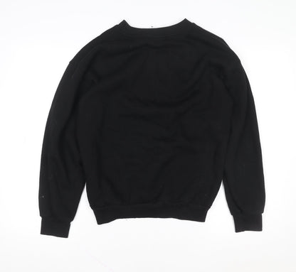 Womens UK Size S Disney Black Pullover Sweatshirt