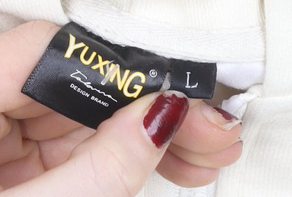 Womens UK Size L Yuxing Ivory Gym & TrainingWalkingRunning & Jogging Jacket