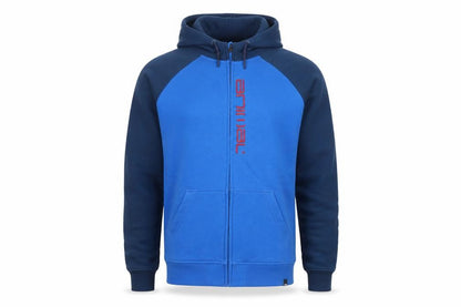 Front view of Animal Blue Teen 14 Slim Track Hoodie Jacket Cotton Blend