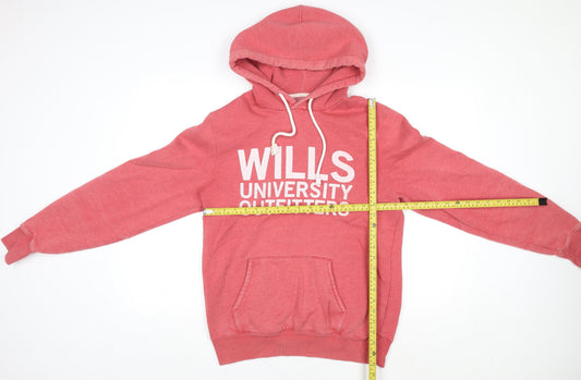 Womens UK Size M Jack Wills Pink Pullover Hoodie