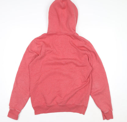 Womens UK Size M Jack Wills Pink Pullover Hoodie