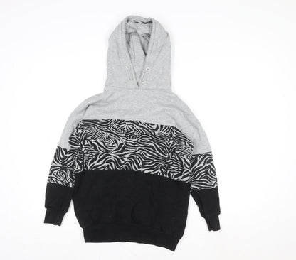 Girls UK Size 9 Years NEXT Multicoloured Pullover Hoodie