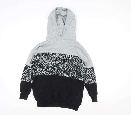 Girls UK Size 9 Years NEXT Multicoloured Pullover Hoodie
