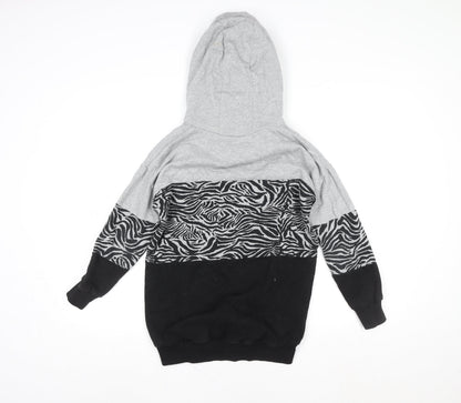 Girls UK Size 9 Years NEXT Multicoloured Pullover Hoodie