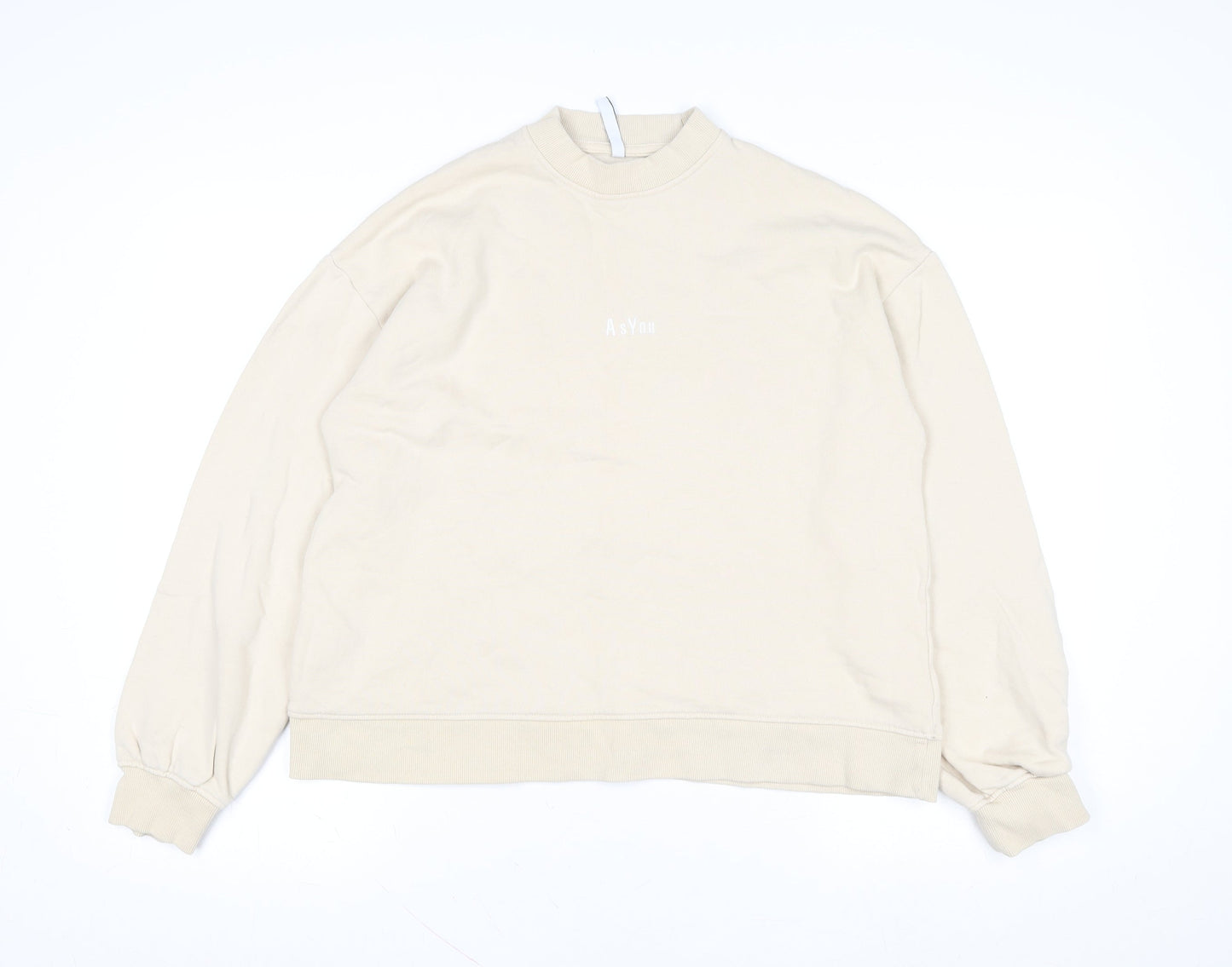 Womens UK Size 8 AsYou Beige Pullover Sweatshirt