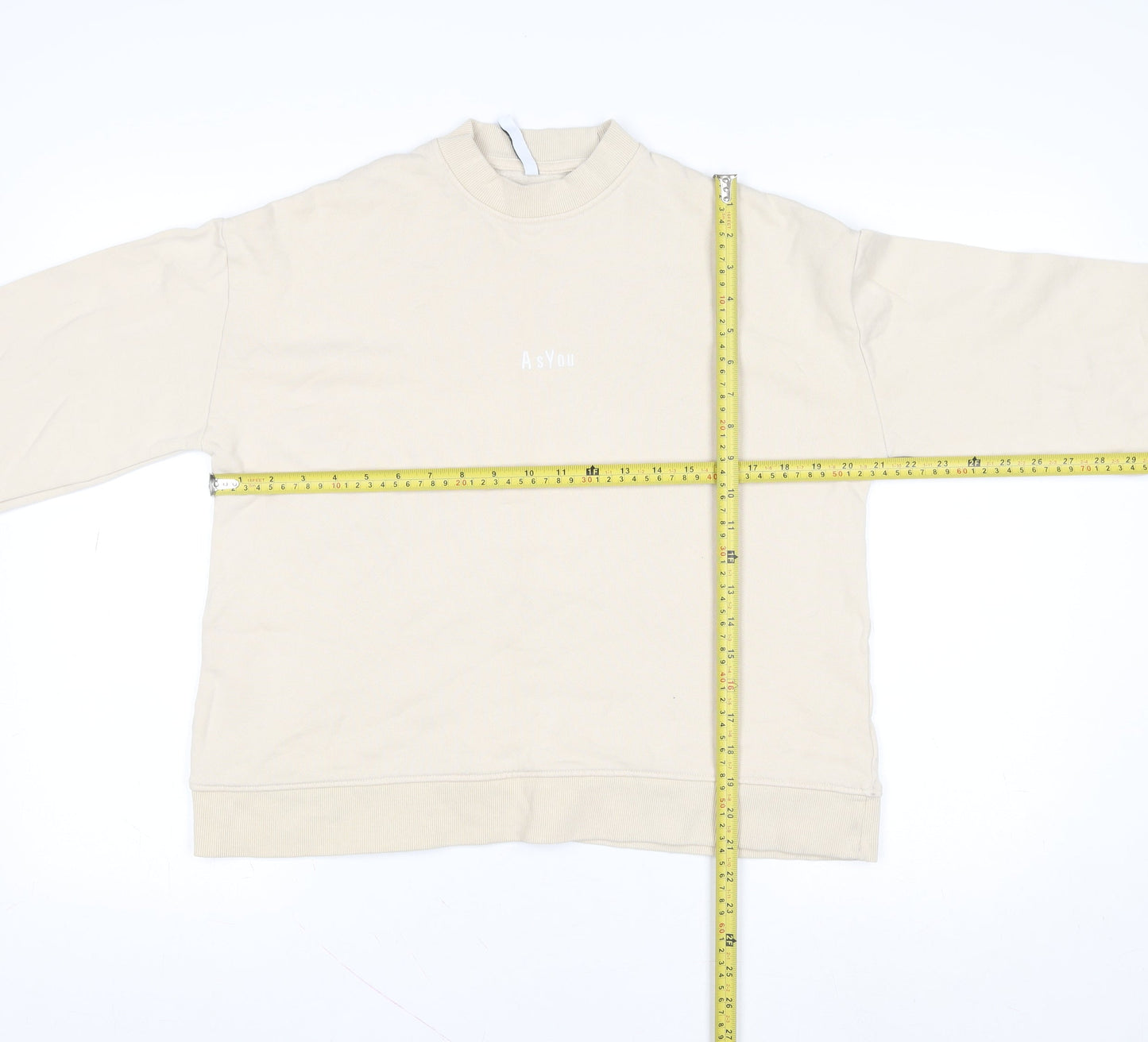 Womens UK Size 8 AsYou Beige Pullover Sweatshirt