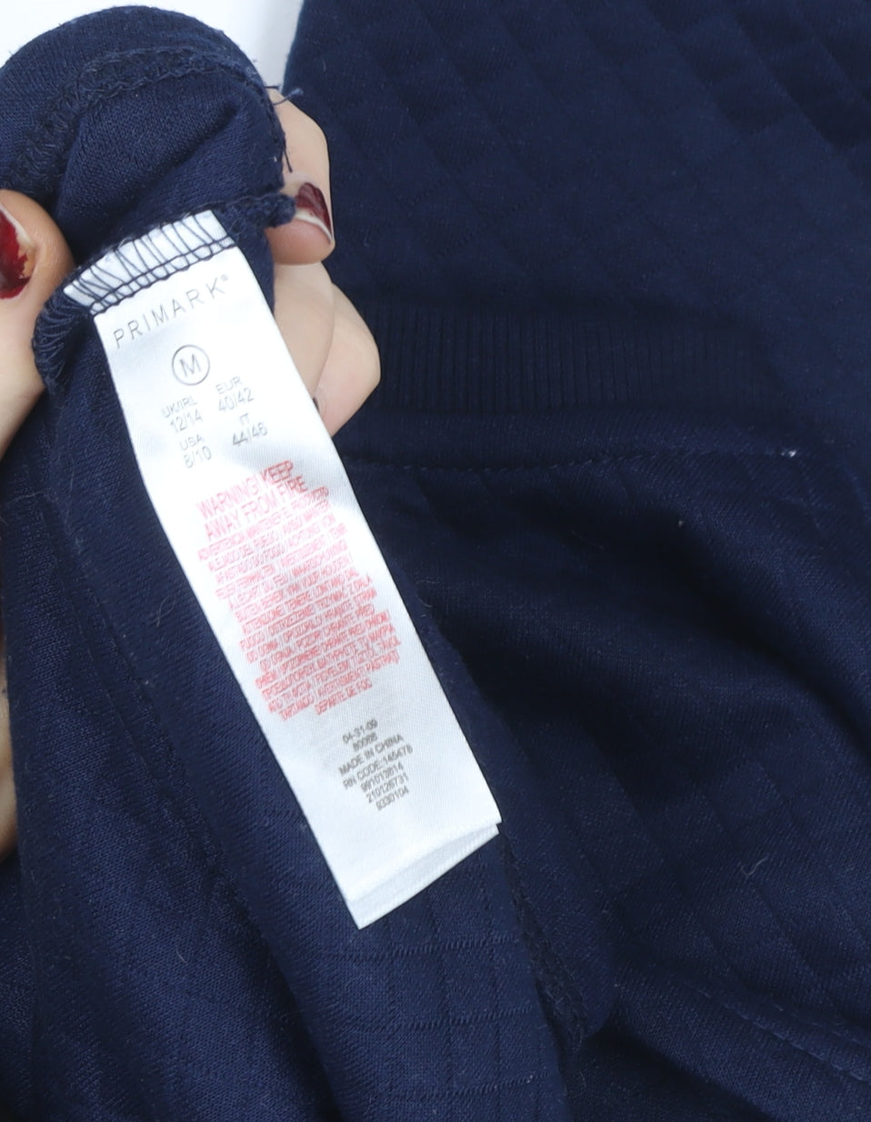 Disney Stitch Navy Christmas Crop Sweatshirt Womens M 12-14 Primark