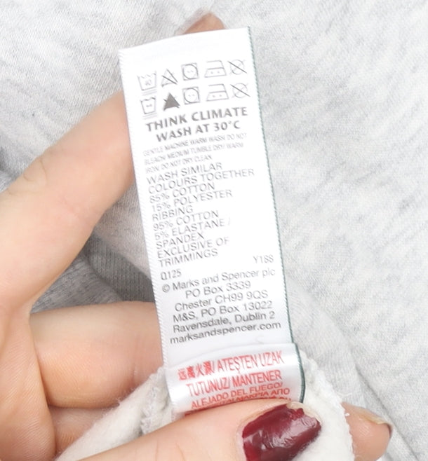 Girls UK Size 13-14 Years Marks and Spencer Grey Basic Jacket