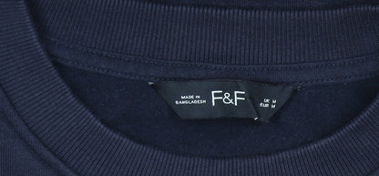 F&F Women’s Black Floral Graphic Pullover Sweatshirt UK M