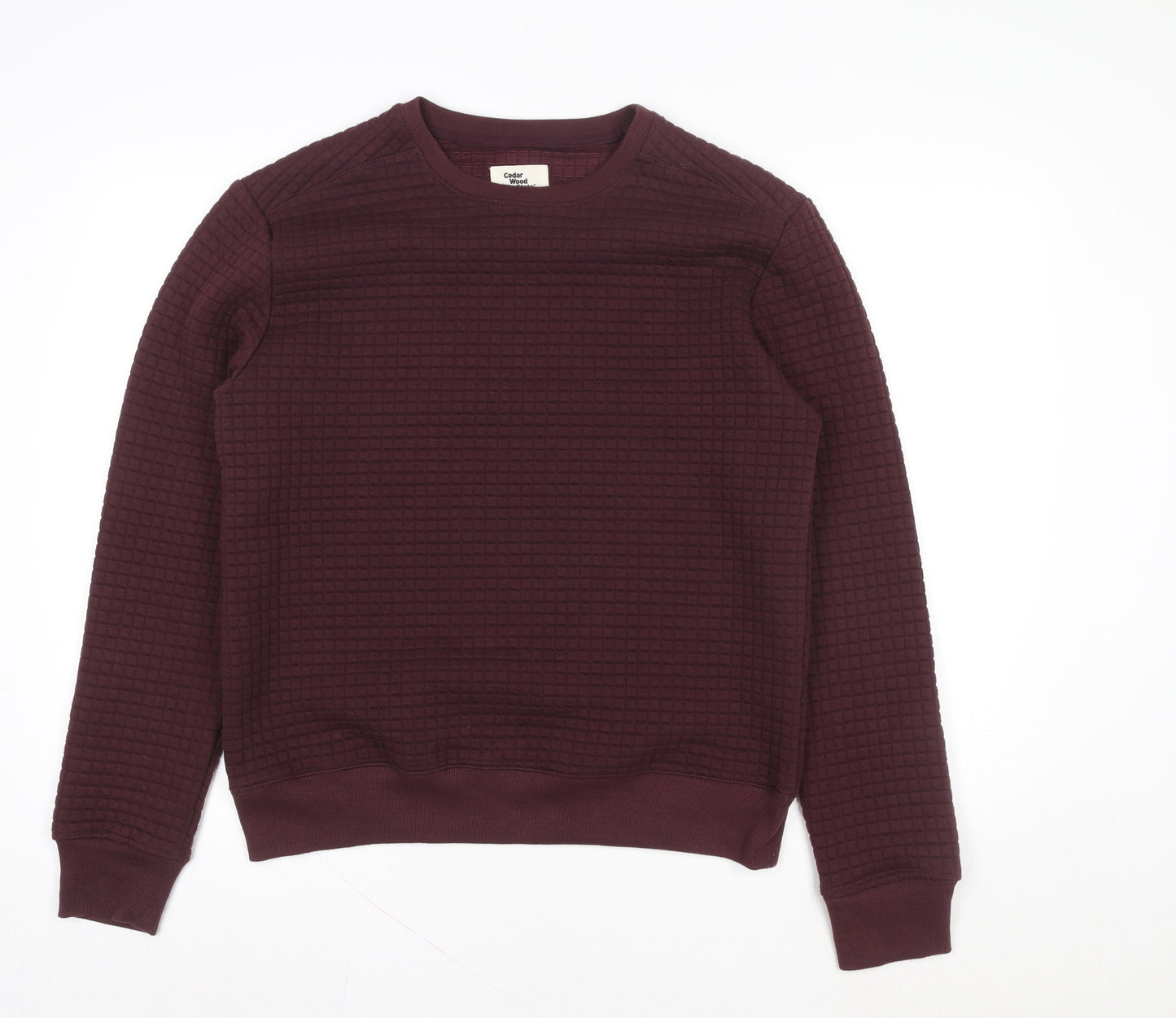 Womens UK Size M Cedar Wood State Red Pullover Jumper