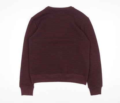 Womens UK Size M Cedar Wood State Red Pullover Jumper