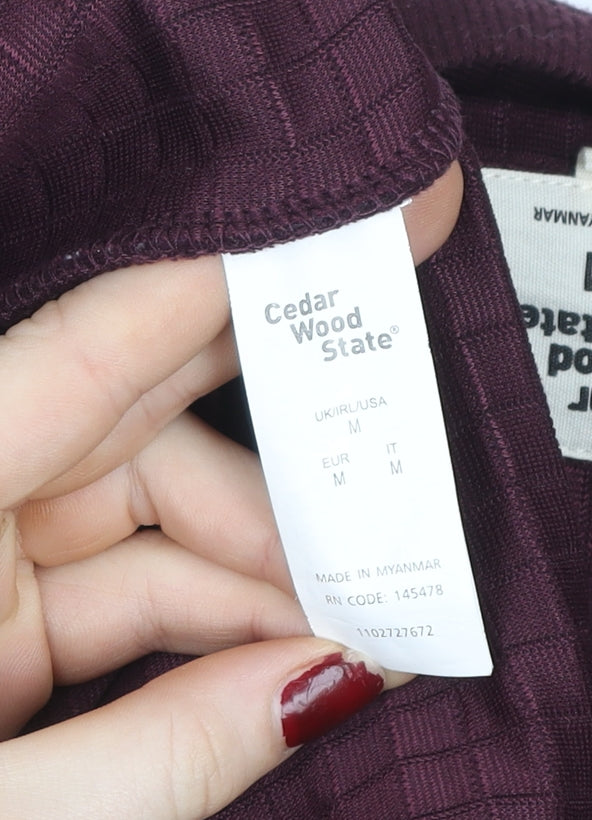 Womens UK Size M Cedar Wood State Red Pullover Jumper