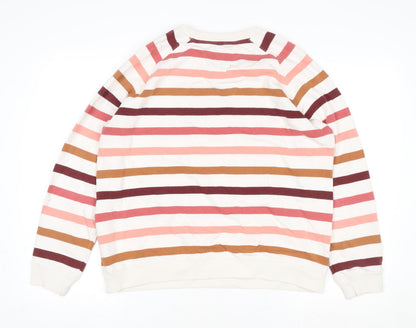 Womens UK Size 14 Crew Clothing Company Multicoloured Pullover Sweatshirt