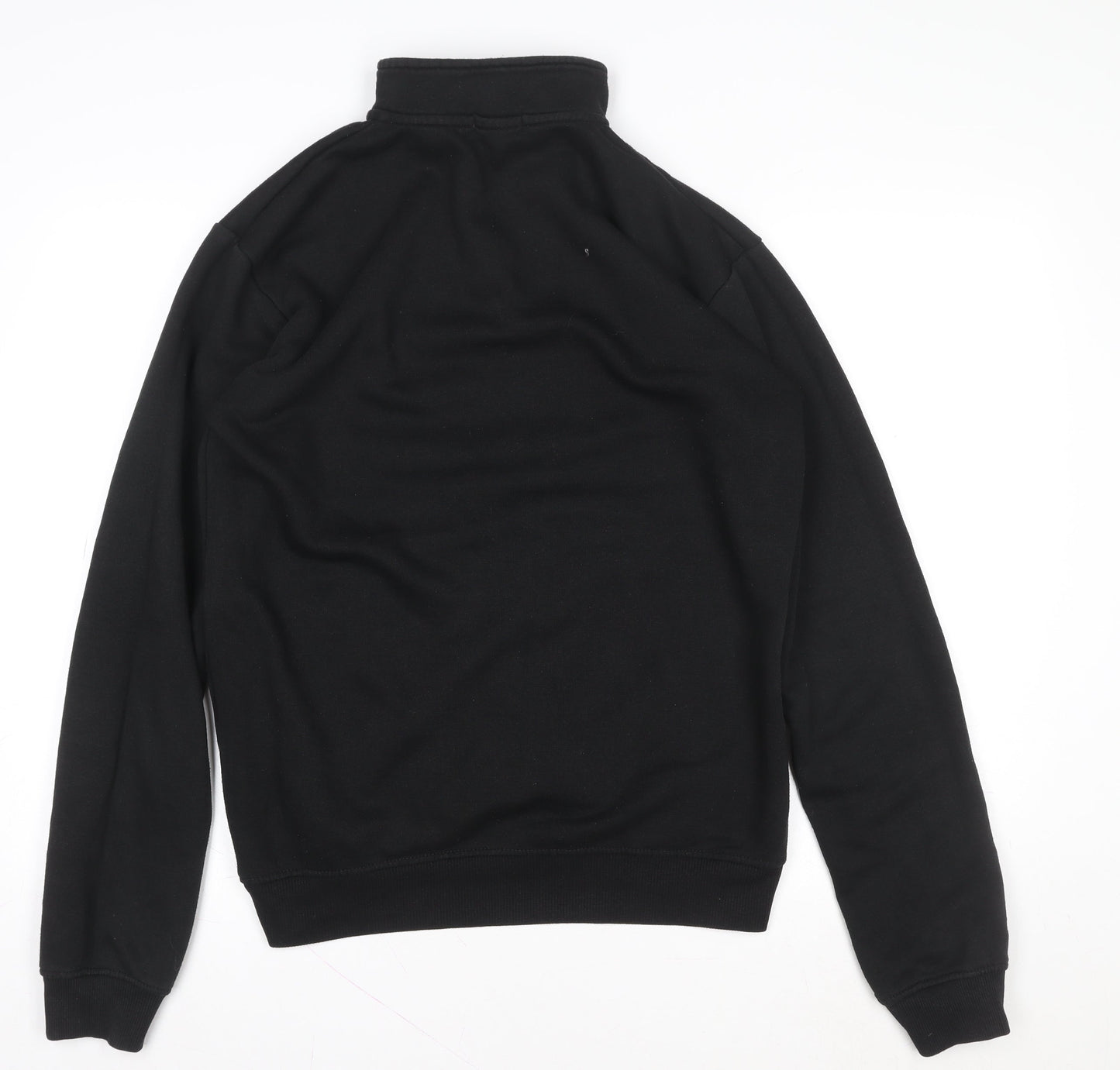Mens UK Size M boohooMAN Black Henley Sweatshirt