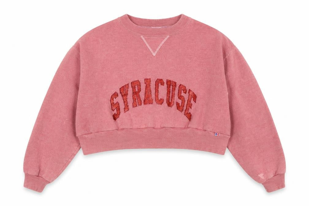 Womens UK Size L Russell Athletic Pink Pullover Sweatshirt