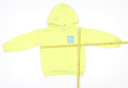 Boys UK Size 7-8 Years H&M Yellow Pullover Hoodie