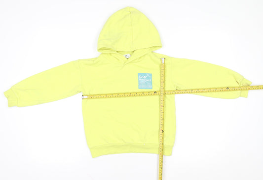 Boys UK Size 7-8 Years H&M Yellow Pullover Hoodie