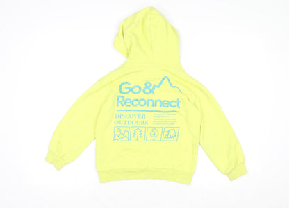 Boys UK Size 7-8 Years H&M Yellow Pullover Hoodie