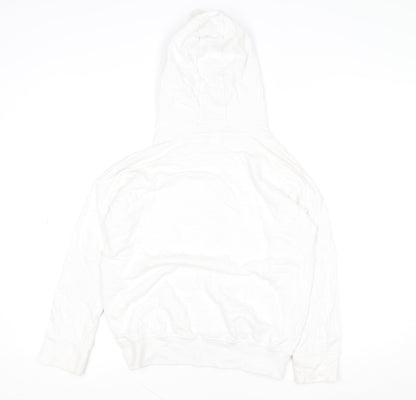 Girls UK Size 11 Years NEXT White Pullover Hoodie