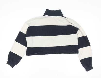 Womens UK Size S Pull&Bear Multicoloured Pullover Sweatshirt