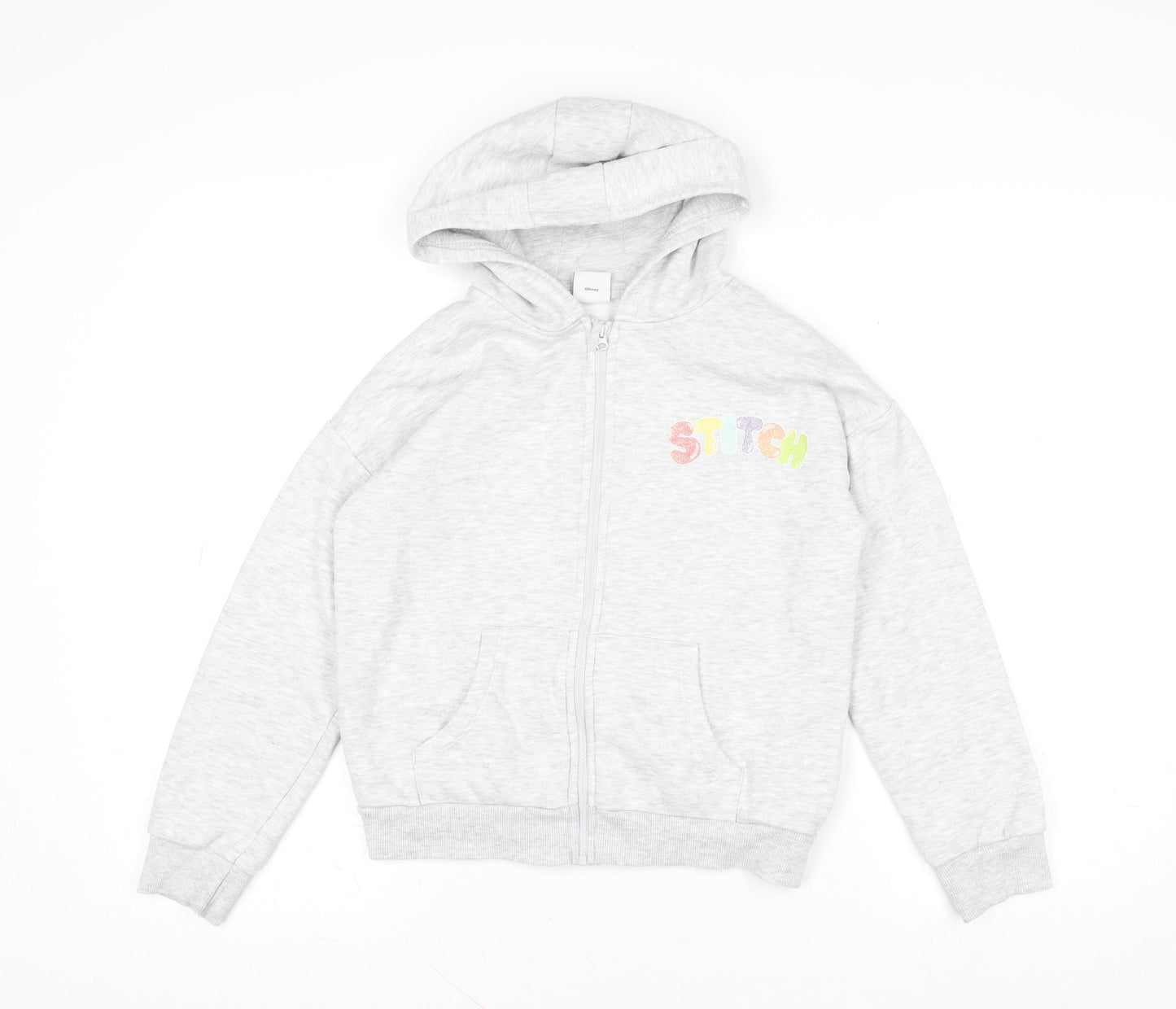 Girls UK Size 6-9 Years George Grey Full Zip Hoodie