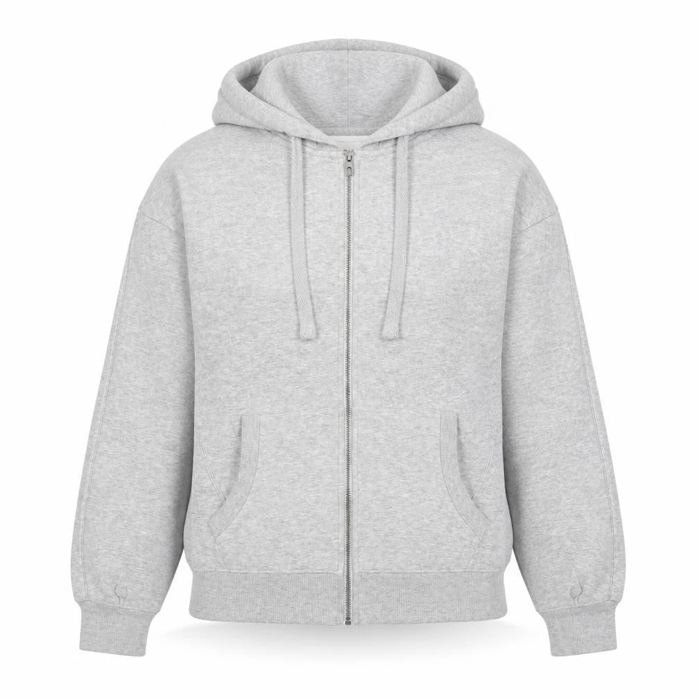 Next Womens Grey Full Zip Hooded Basic Jacket Size Small