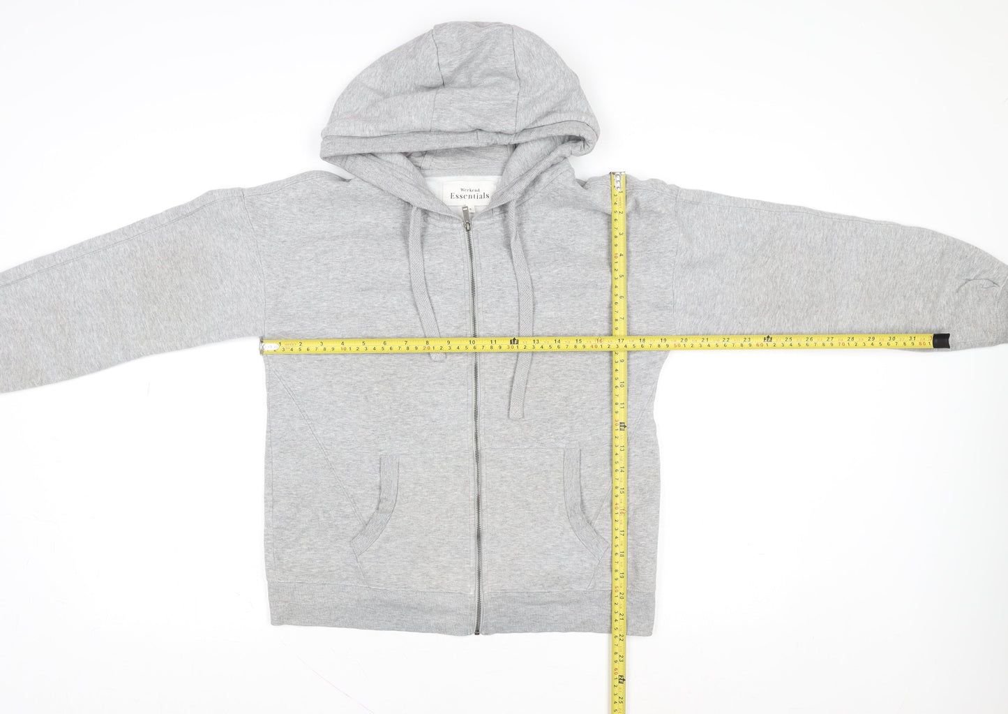 Next Womens Grey Full Zip Hooded Basic Jacket Size Small
