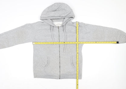 Next Womens Grey Full Zip Hooded Basic Jacket Size Small