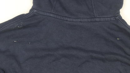 Mens UK Size S Nike Blue Pullover Hoodie