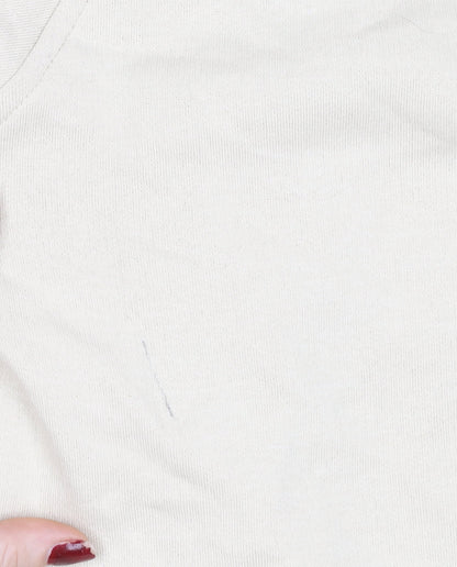 Womens UK Size L EWM Pure Classics Beige Henley Sweatshirt